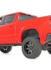 Rough Country 91 Series Milled One-Piece Gloss Black w/Milled Accents 22X12 8X6.5 Chevy Silverado 2500 HD GMC Sierra 2500 HD Ram 2500 3500 2001-2013                                     - 91221210M - Image 5