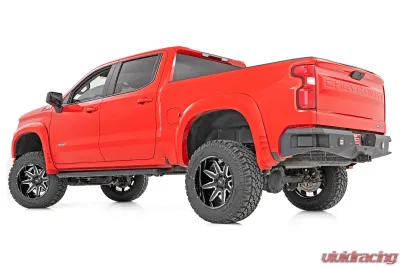 Rough Country 91 Series Milled One-Piece Gloss Black w/Milled Accents 22X12 8X6.5 Chevy Silverado 2500 HD GMC Sierra 2500 HD Ram 2500 3500 2001-2013 - 91221210M
