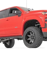 Rough Country 91 Series Milled One-Piece Gloss Black w/Milled Accents 22X12 8X6.5 Chevy Silverado 2500 HD GMC Sierra 2500 HD Ram 2500 3500 2001-2013                                     - 91221210M - Image 6