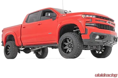 Rough Country 91 Series Milled One-Piece Gloss Black w/Milled Accents 22X12 8X6.5 Chevy Silverado 2500 HD GMC Sierra 2500 HD Ram 2500 3500 2001-2013 - 91221210M