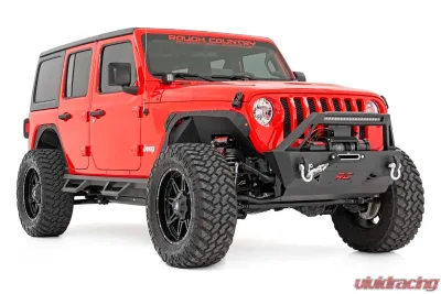 Rough Country 3.5" Lift Kit Adj Lower FR D/S Jeep Wrangler Unlimited 4WD 24-25 - 91530