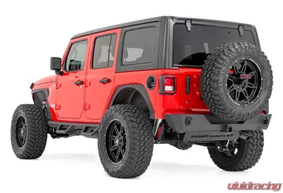 Rough Country 3.5" Lift Kit Adj Lower FR D/S Jeep Wrangler Unlimited 4WD 24-25 - 91530
