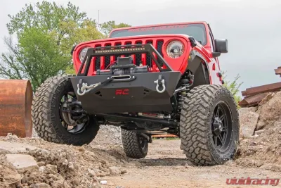 Rough Country 3.5" Lift Kit Adj Lower FR D/S Jeep Wrangler Unlimited 4WD 24-25 - 91530