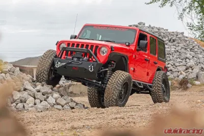 Rough Country 3.5" Lift Kit Adj Lower FR D/S Jeep Wrangler Unlimited 4WD 24-25 - 91530