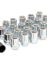 Rough Country Lug Nut Set 9 | 16x18 Chrome Open End M9/16X18 for Dodge Ram, Dakota, Ford F-250                                     - 9161832CHOE - Image 3
