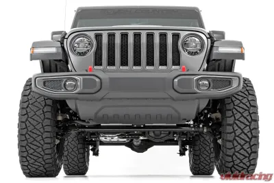 Rough Country 3.5" Lift Kit Adj Lower FR D/S Jeep Wrangler Unlimited 4WD 24-25 - 91630