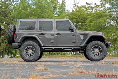 Rough Country 3.5" Lift Kit Adj Lower FR D/S Jeep Wrangler Unlimited 4WD 24-25 - 91630