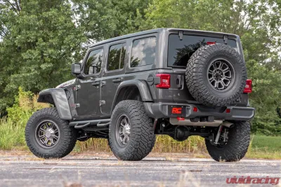 Rough Country 3.5" Lift Kit Adj Lower FR D/S Jeep Wrangler Unlimited 4WD 24-25 - 91630