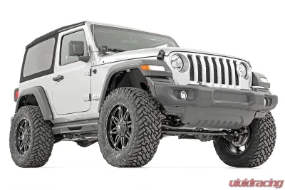 Rough Country 3.5" Lift Kit Adj LCA FR D/S Jeep Wrangler JL 4WD 2024-2025 - 91830