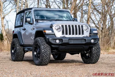 Rough Country 3.5" Lift Kit Adj LCA FR D/S Jeep Wrangler JL 4WD 2024-2025 - 91830