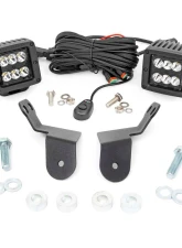Rough Country Dual LED Cube Kit Black Series Honda 2016-2022                                     - 92009 - Image 5
