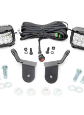 Rough Country Dual LED Cube Kit 3" Osram Wide Angles Series Honda 2016-2022                                     - 92012 - Image 6
