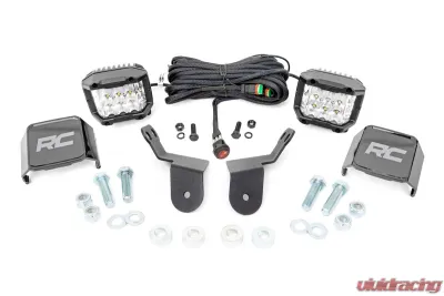 Rough Country Dual LED Cube Kit 3" Osram Wide Angles Series Honda 2016-2022 - 92012