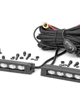 Rough Country LED Light Bumper Mount 6" Black Slimline Pair Honda Foreman Rancher 2019-2021                                     - 92016 - Image 2