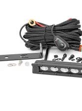 Rough Country 6-Inch LED Light Bar Rear Mount for Honda Foreman 2019-2021, Black Slimline                                     - 92018 - Image 5