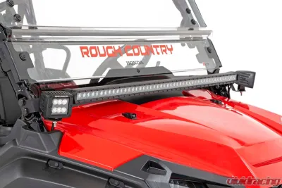 Rough Country Dual LED Cube Kit Black Series w/Amber DRL Honda 2016-2022 - 92021