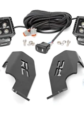 Rough Country Dual LED Cube Light Kit Black Series with Amber DRL for Honda Talon 2019-2022                                     - 92033 - Image 6