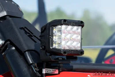 Rough Country Dual LED Cube Light Kit Black Series with Amber DRL for Honda Talon 2019-2022 - 92033