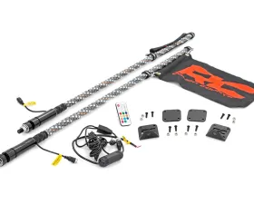 Rough Country Whip Mount w/Mount and LED Whip Lights Honda 2019-2022