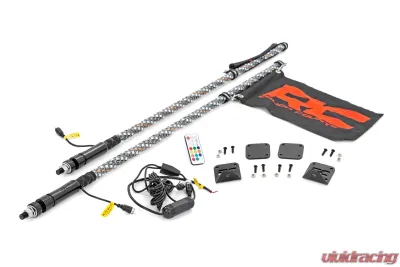 Rough Country Whip Mount w/Mount and LED Whip Lights Honda 2019-2022 - 92039