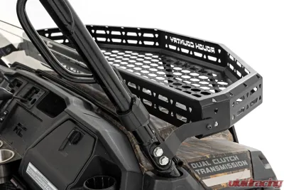 Rough Country Front Cargo Rack |Black Series LED 6" Light Slim Line Honda Pioneer 1000 - 92059