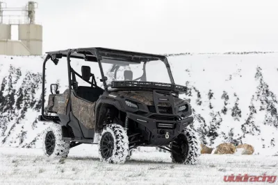 Rough Country Front Cargo Rack |Black Series LED 6" Light Slim Line Honda Pioneer 1000 - 92059