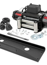 Rough Country Winch Plate for Mahindra Roxor 2018-2020 & 2022, 1/4in Steel, Bolt-On                                     - 92072 - Image 2