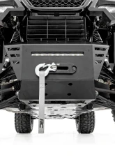 Rough Country Winch Plate 10" Black Slimline Honda Pioneer 520                                     - 92078 - Image 3