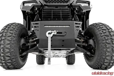 Rough Country Winch Plate 10" Black Slimline Honda Pioneer 520 - 92078