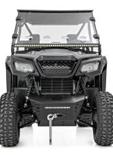 Rough Country Winch Plate 10" Black Slimline Honda Pioneer 520                                     - 92078 - Image 4