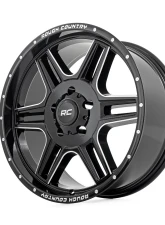 Rough Country 92 Series Wheel Machined One-Piece Gloss Black 18x9 5x5 +0mm                                     - 92180018 - Image 4