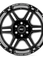 Rough Country 92 Series 18x9 Gloss Black Wheel 6x5.5 +18mm for Chevy, GMC, Ford, Ram, Toyota                                     - 92181812 - Image 3