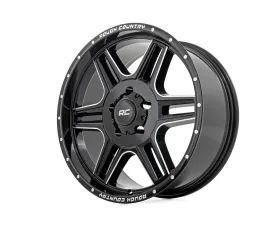 Rough Country 92 Series Wheel 20x9 Gloss Black 8x180 for Chevy/GMC Trucks 2011-2024