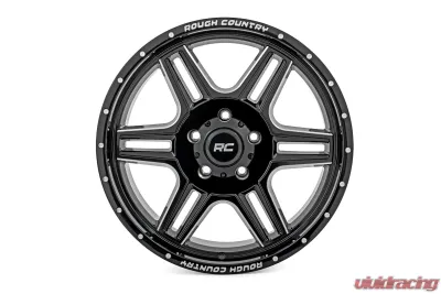 Rough Country 92 Series Wheel Machined One-Piece Gloss Black 20x9 8x6.5 +0mm - 92200910