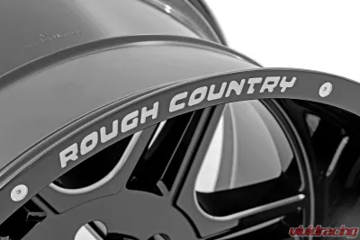 Rough Country 92 Series Wheel Gloss Black | Machined 20X12 6X5.5 - 92201212