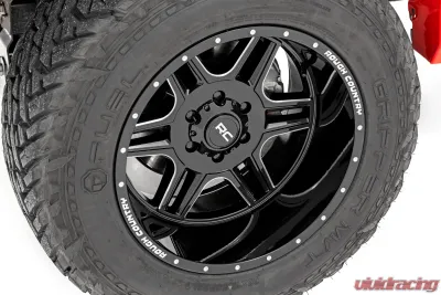 Rough Country 92 Series Wheel Gloss Black | Machined 20X12 6X5.5 - 92201212