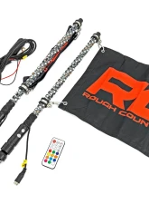 Rough Country Multi-Function UTV LED Whip Lights 2FT w/Remote Control                                     - 93002 - Image 2