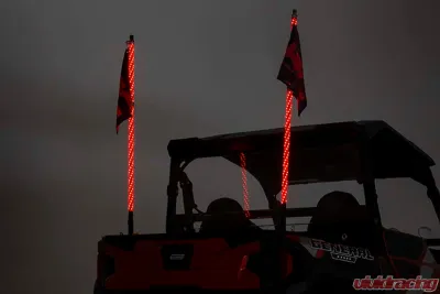 Rough Country Multi-Function UTV LED Whip Lights w/Remote Control - 93004