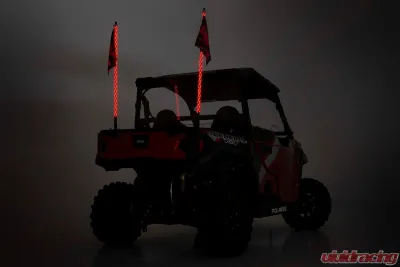 Rough Country Multi-Function UTV LED Whip Lights w/Remote Control - 93004