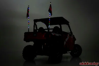 Rough Country Multi-Function UTV LED Whip Lights w/Remote Control - 93004