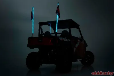 Rough Country Multi-Function UTV LED Whip Lights w/Remote Control - 93004