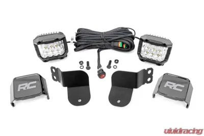 Rough Country Dual LED Cube Kit 3" Osram Wide Angles Polaris 2016-2022 - 93023