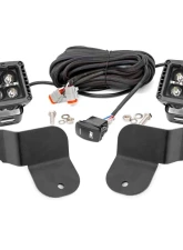 Rough Country Dual LED Cube Kit Black Series w/Amber DRL Polaris 2016-2022                                     - 93024 - Image 3