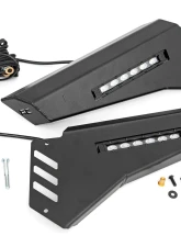 Rough Country Bumper Wings 6" Black Slimline LED Pair Polaris 2013-2022                                     - 93044 - Image 2