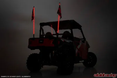 Rough Country LED Whip Light Roll Cage Mounts Polaris RZR 1000XP Turbo - 93051