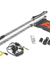 Rough Country Whip Mount w/LED Whip Lights Polaris 2013-2022                                     - 93053 - Image 6