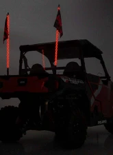 Rough Country Whip Mount w/LED Whip Lights Polaris 2013-2022                                     - 93053 - Image 4