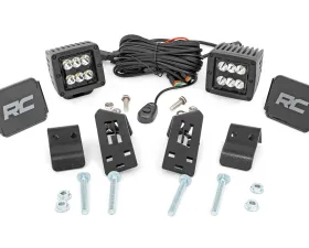 Rough Country LED Light Black Series w/Spot Beam Polaris RZR Pro XP RZR Pro XP 4 2020-2022