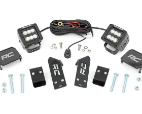 Rough Country LED Light Black Series w/Flood Beam Polaris RZR Pro XP RZR Pro XP 4 2020-2022
