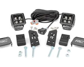 Rough Country LED Light Black Series w/Amber DRL Polaris RZR Pro XP RZR Pro XP 4 2020-2022